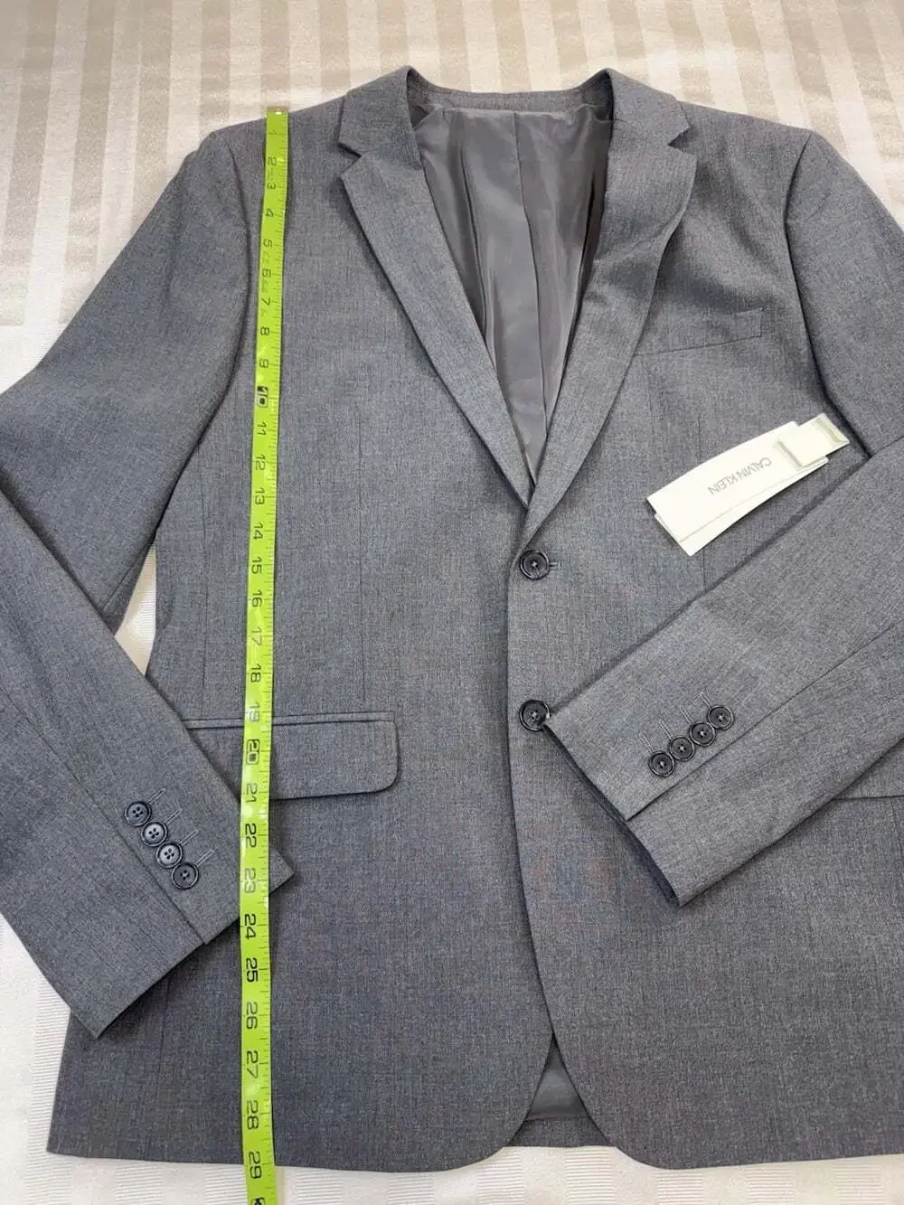 Calvin Klein Men's Size Large Suit  Jacket Sport Coat In Cinder Block NWT